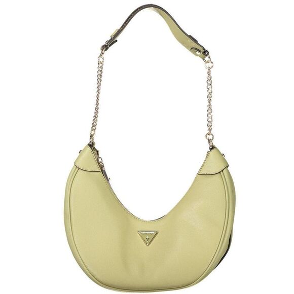Guess Jeans Hobo Bag Chain Accent Women Green Handbags